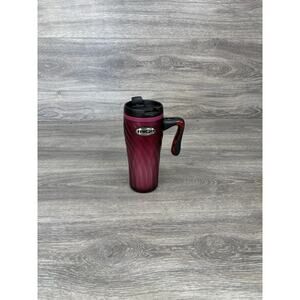 MiGo by Aladdin 16 oz Travel Tumbler Insulated Handle Mug Pink Black